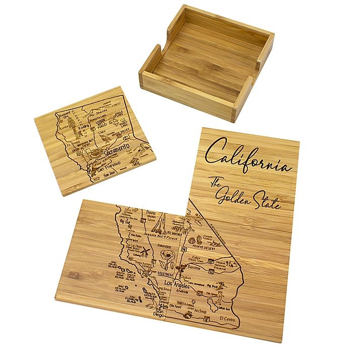 slide 1 of 2, Totally Bamboo California Puzzle Coaster Set, 1 ct