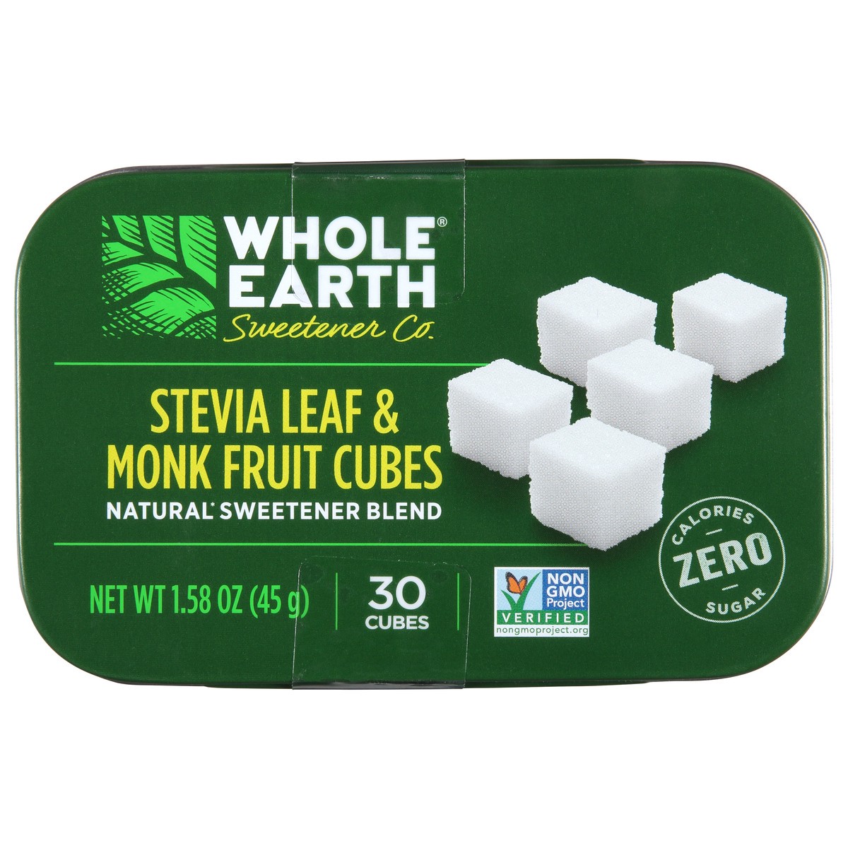 slide 1 of 10, Whole Earth Sweetener Co. Sweetener Cubes, Stevia Leaf & Monk Fruit, 30 ct