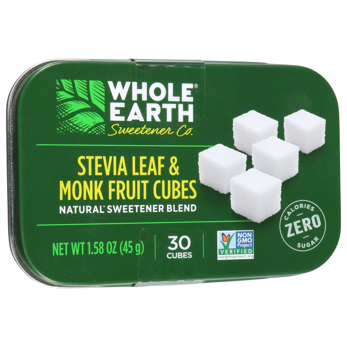 slide 10 of 10, Whole Earth Sweetener Co. Sweetener Cubes, Stevia Leaf & Monk Fruit, 30 ct