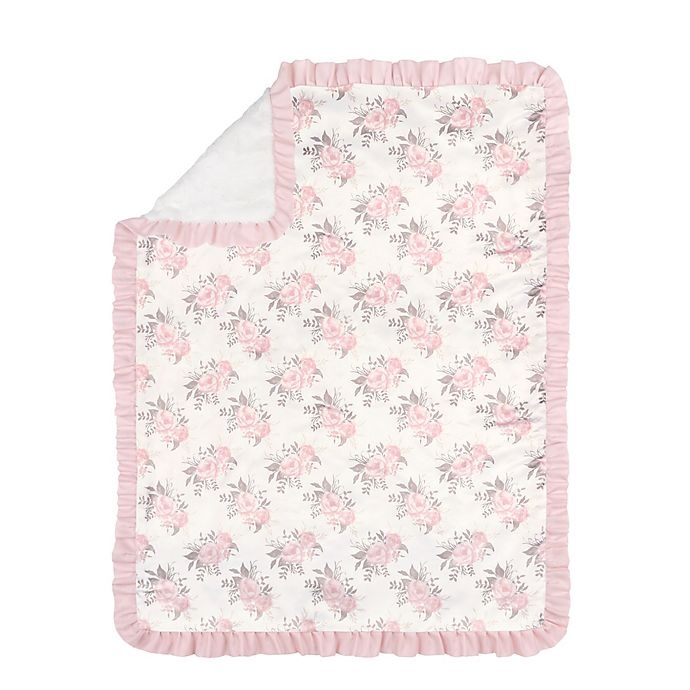 slide 1 of 1, The Peanutshell Grace Floral Blanket - Pink, 1 ct