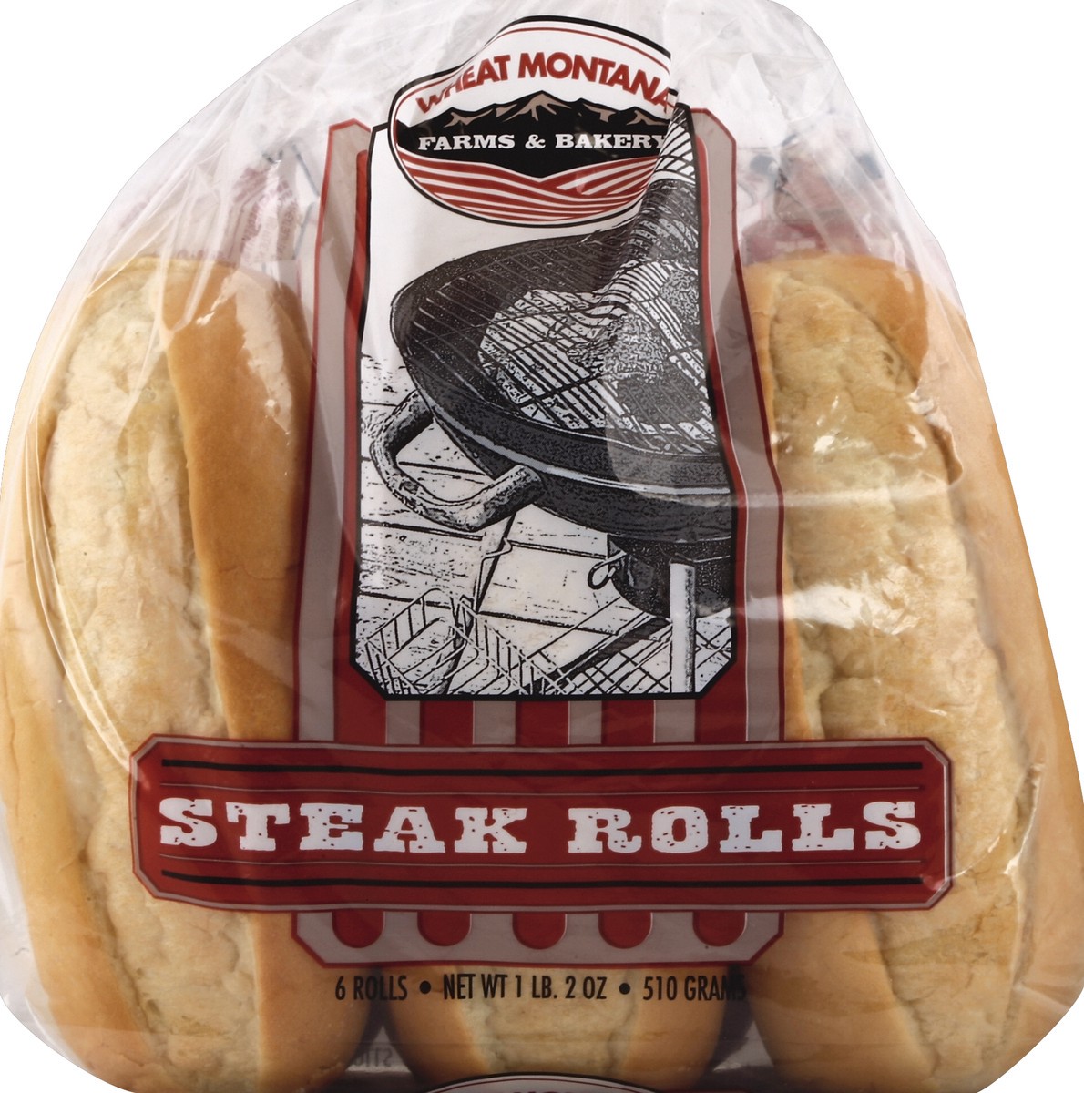 slide 2 of 5, Wheat Montana Steak Rolls 6 ea, 6 ct