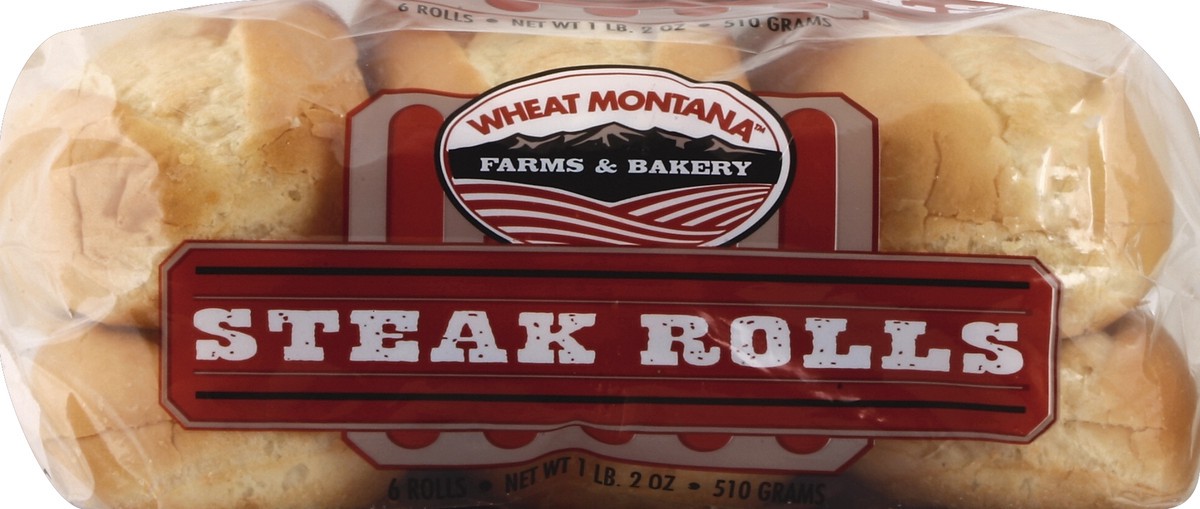 slide 4 of 5, Wheat Montana Steak Rolls 6 ea, 6 ct