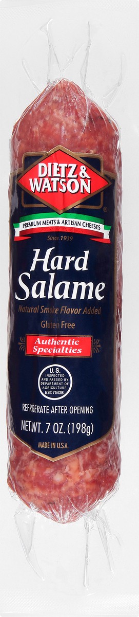 slide 1 of 9, Dietz & Watson Deitz & Watson Hard Salame, 7 oz, 7 oz