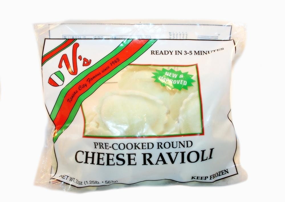 slide 1 of 1, V's Cheese Round Ravioli, 20 oz