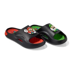 Nintendo Beach Boys' Mario Slides, Black, Size 12