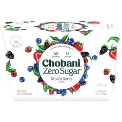 Chobani Zero Sugar*Mixed Berry Greek Yogurt 5.3oz 4ct