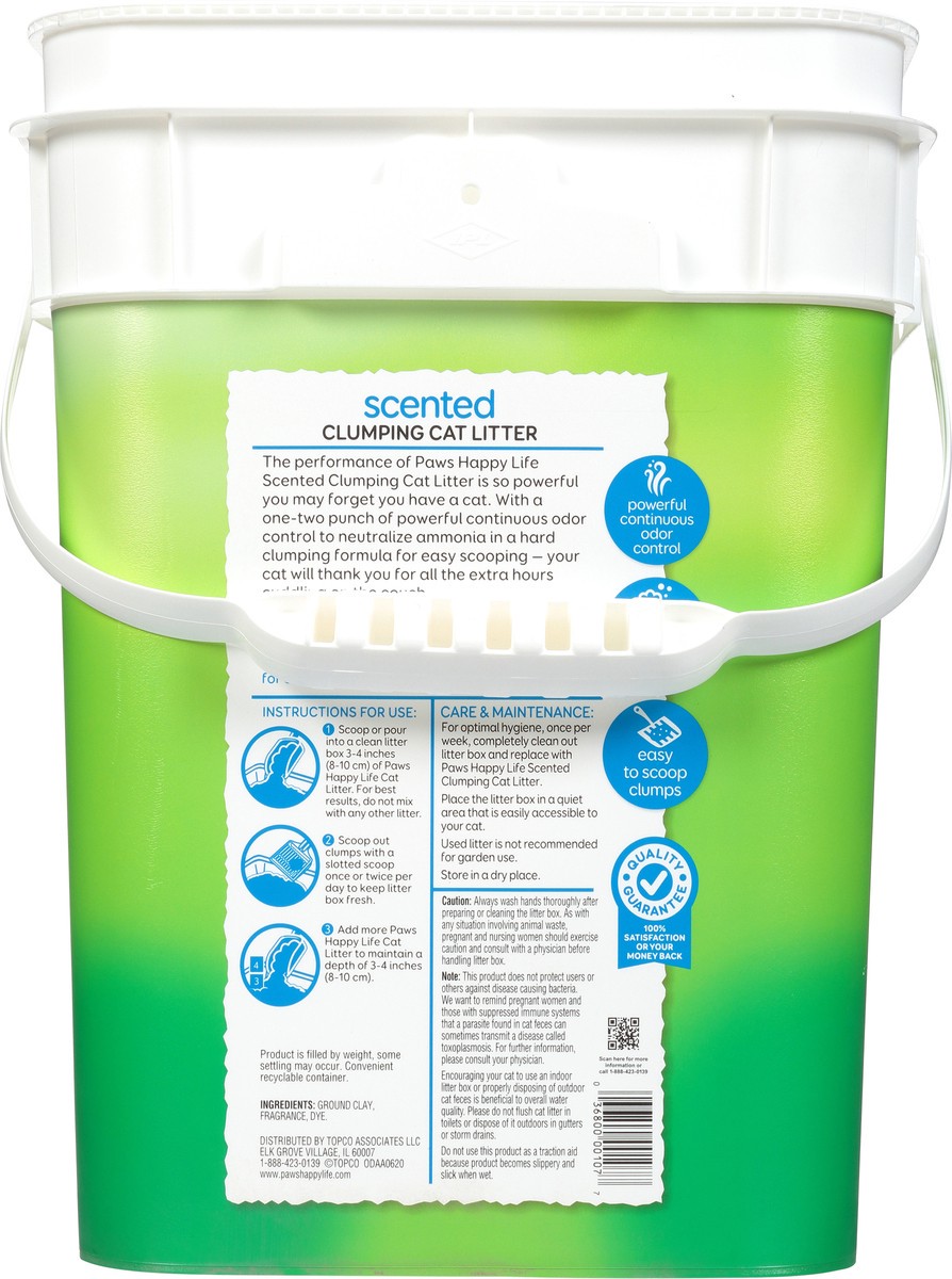 slide 5 of 13, Paws Happy Life Clumping Cat Litter, Scented, 35 lb