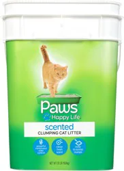 Paws Happy Life Clumping Cat Litter, Scented