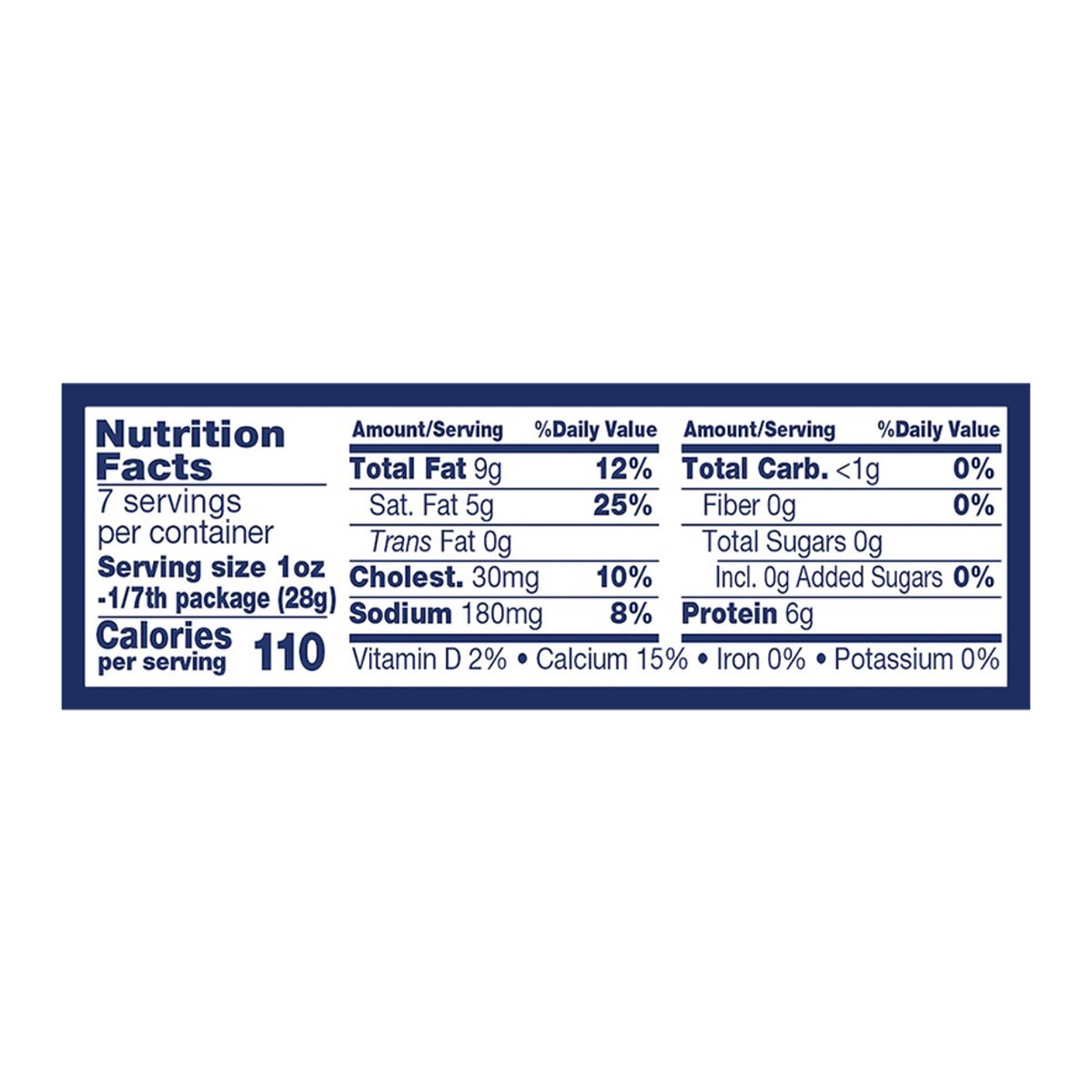 slide 4 of 8, Crystal Farms White Sharp Cheddar Cheese Block, 7 oz, 7 oz