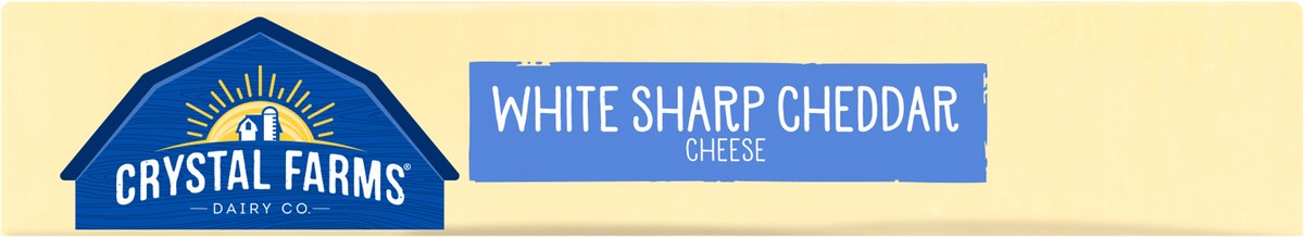 slide 7 of 8, Crystal Farms White Sharp Cheddar Cheese Block, 7 oz, 7 oz