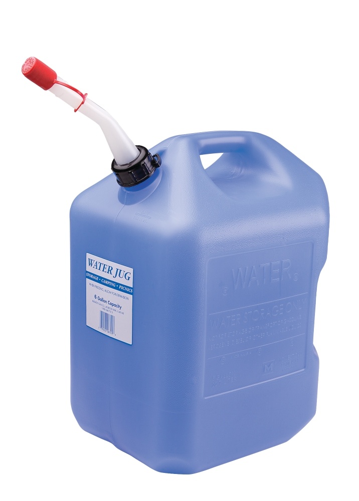 slide 1 of 1, Midwest Can Company 6700 Water Jug - 6 Gallon - Light Blue, 6 gal