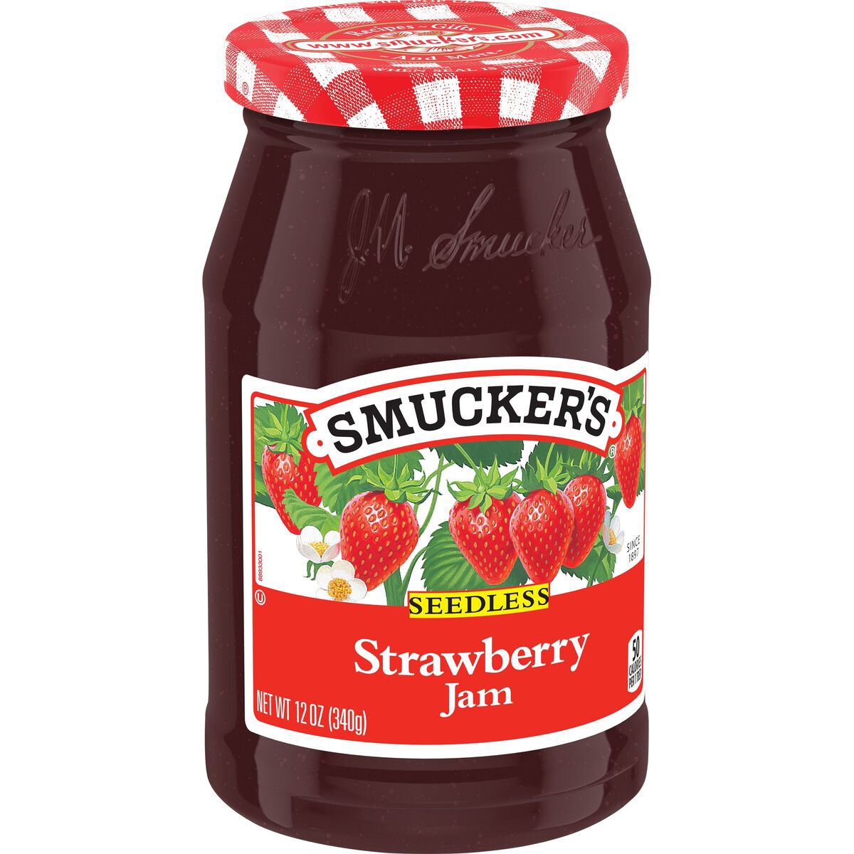 slide 2 of 8, Smucker's Seedless Strawberry Jam, 12 Ounces, 12 oz