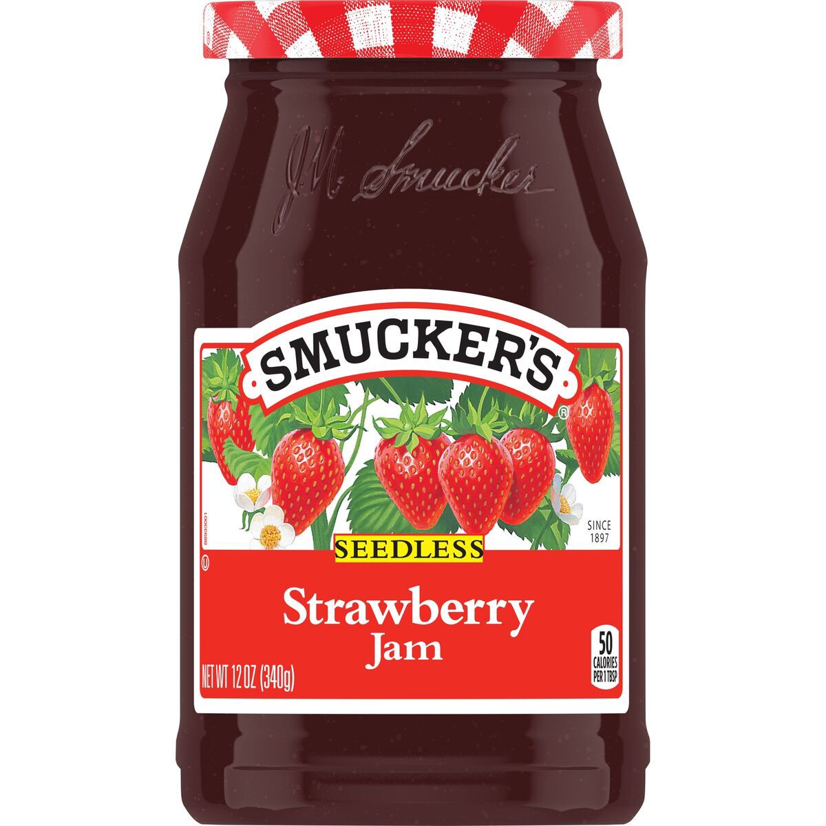 slide 5 of 8, Smucker's Seedless Strawberry Jam, 12 Ounces, 12 oz
