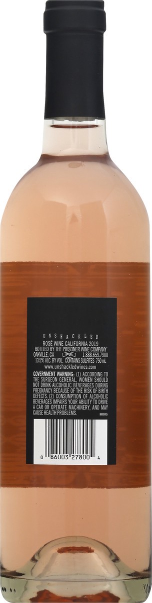 slide 4 of 9, Unshackled Rose Wine by The Prisoner Wine Company, 750 mL Bottle, 25.36 fl oz