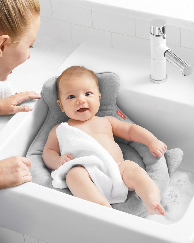 slide 6 of 6, Skiphop MOBY Softspot Sink Bather Grey Grey NS, 1 ct