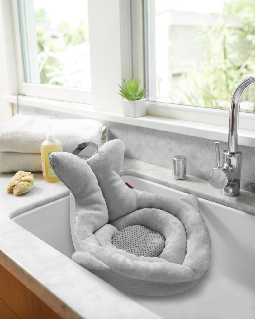 slide 4 of 6, Skiphop MOBY Softspot Sink Bather Grey Grey NS, 1 ct
