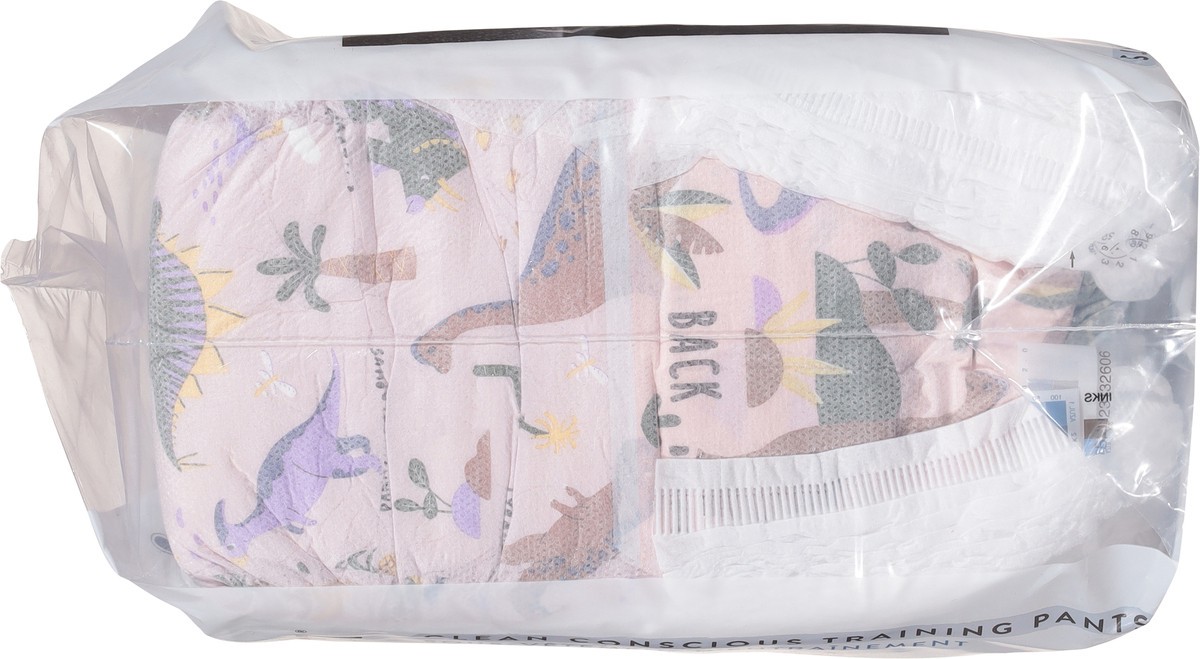 slide 5 of 10, The Honest Company Honest Training Pants - Dinosaur Pattern, 26 ct; 2 ct; 3 t