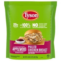 Tyson Applewood Smoked, Pulled Chicken Breast, Fully Cooked