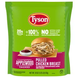 Tyson Applewood Smoked Pulled Chicken Breast, 18 oz