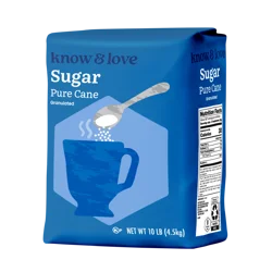 Know & Love Pure Cane Sugar 10 Pounds