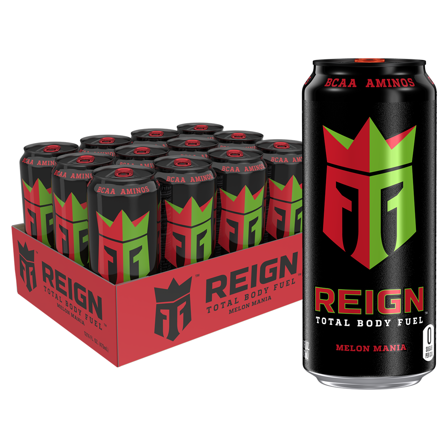 slide 1 of 5, Reign Total Body Fuel Melon Mania, Performance Energy Drink - 16 oz,  