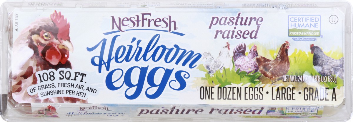 slide 5 of 12, NestFresh Heirloom Pasture Raised Large Eggs 12 ea, 12 ct