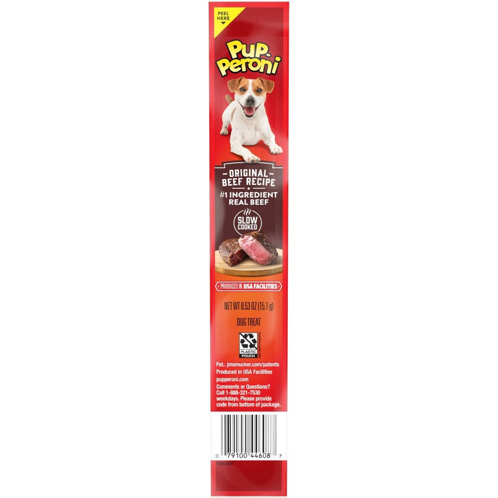 slide 1 of 1, Pup-Peroni Single Dog Treat, Original Beef Recipe, 0.5 oz, 0.5 oz