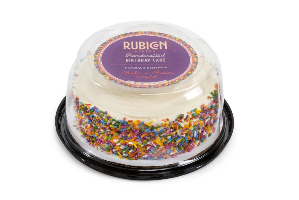 slide 1 of 1, Rubicon Bakers 6" Birthday Cake, 21 oz