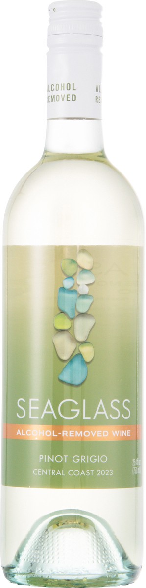 slide 11 of 13, SeaGlass Wine Company Alcohol-Removed Pinot Grigio 25.4 fl oz, 25.4 fl oz