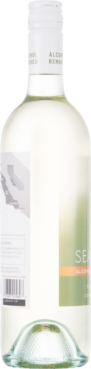 slide 3 of 13, SeaGlass Wine Company Alcohol-Removed Pinot Grigio 25.4 fl oz, 25.4 fl oz