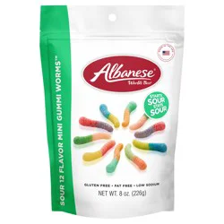 Albanese Sour Flavor Mini Gummi Worms