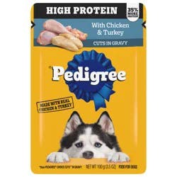 Pedigree Cuts in Gravy Dog Food with Chicken & Turkey 3.5 oz