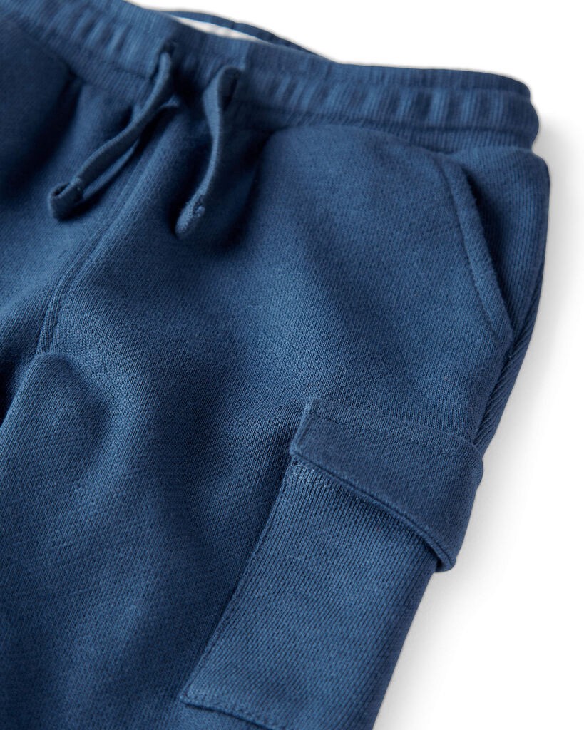 slide 4 of 5, Littleplanet Baby Organic Cotton French Terry Joggers Dark Sea Blue 12M, 1 ct