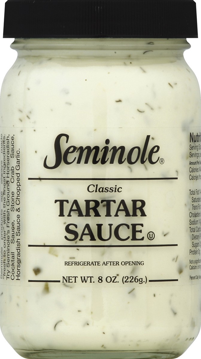 slide 2 of 2, Seminole Tartar Sauce 8 oz, 8 oz