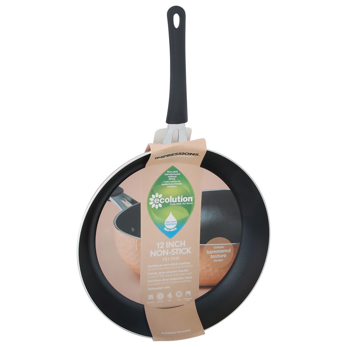 slide 4 of 9, Ecolution Impressions 12 Inch Non-Stick Fry Pan 1 ea Sleeve, 1 ct