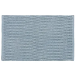 Room & Retreat Cotton Low Loop Bath Rug Lt Blue 20" x 34"