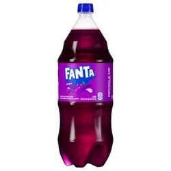 Fanta Grape Soda Fruit Flavored Soft Drink, 2 Liters
