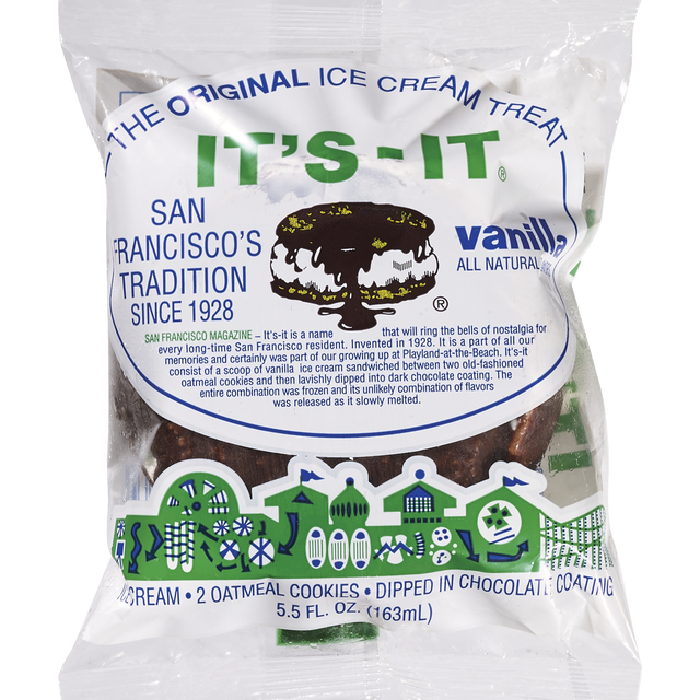slide 1 of 1, It's-It Its-It Ice Cream Treat Vanilla - 5.5 Fl. Oz., 5.5 fl oz