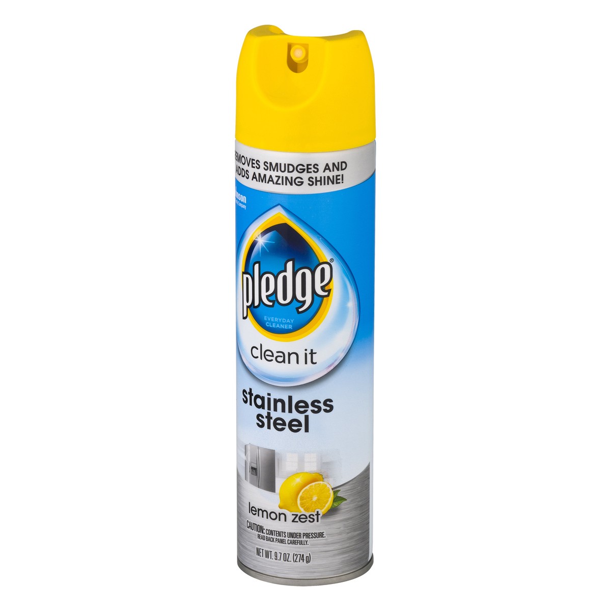 slide 5 of 9, Pledge Expert Care™, Stainless Steel Cleaner, Aerosol, Lemon Scent, 9.7 oz., 9.7 oz