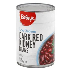 Raley's Low Sodium Dark Red Kidney Beans 15 oz