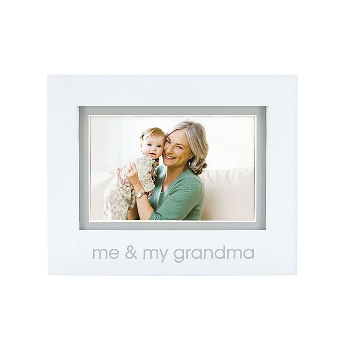 slide 1 of 3, Pearhead Me and My Grandma'' Picture Frame - White'', 4 in x 6 in