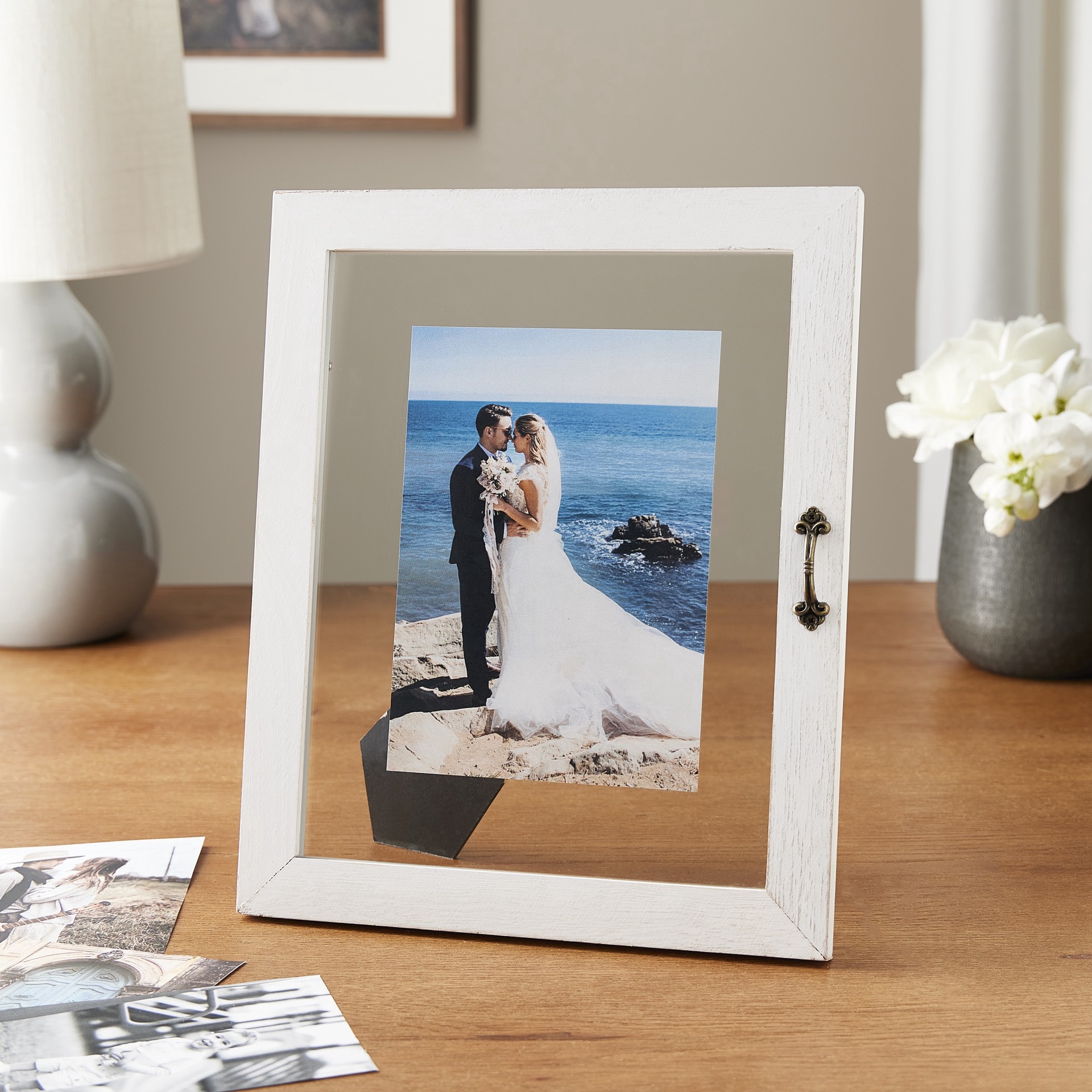 slide 2 of 4, Expressions 8" X 10" White Window Float Frame By Studio Decor, 8 in x 10 in