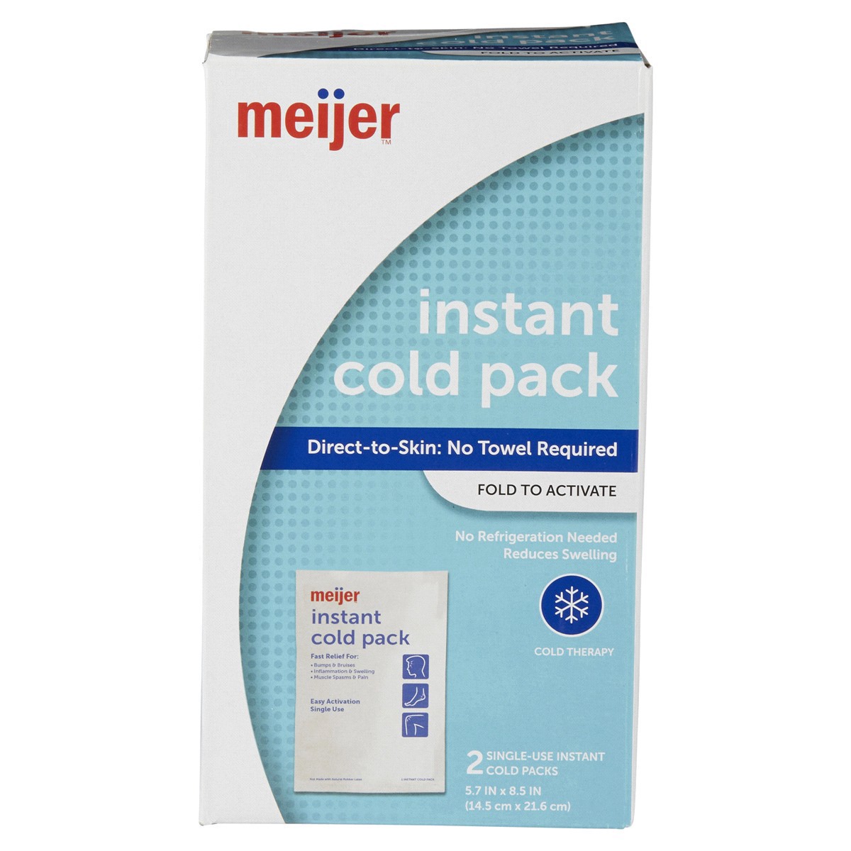 slide 1 of 5, Meijer Instant Cold Pack, 2 ct