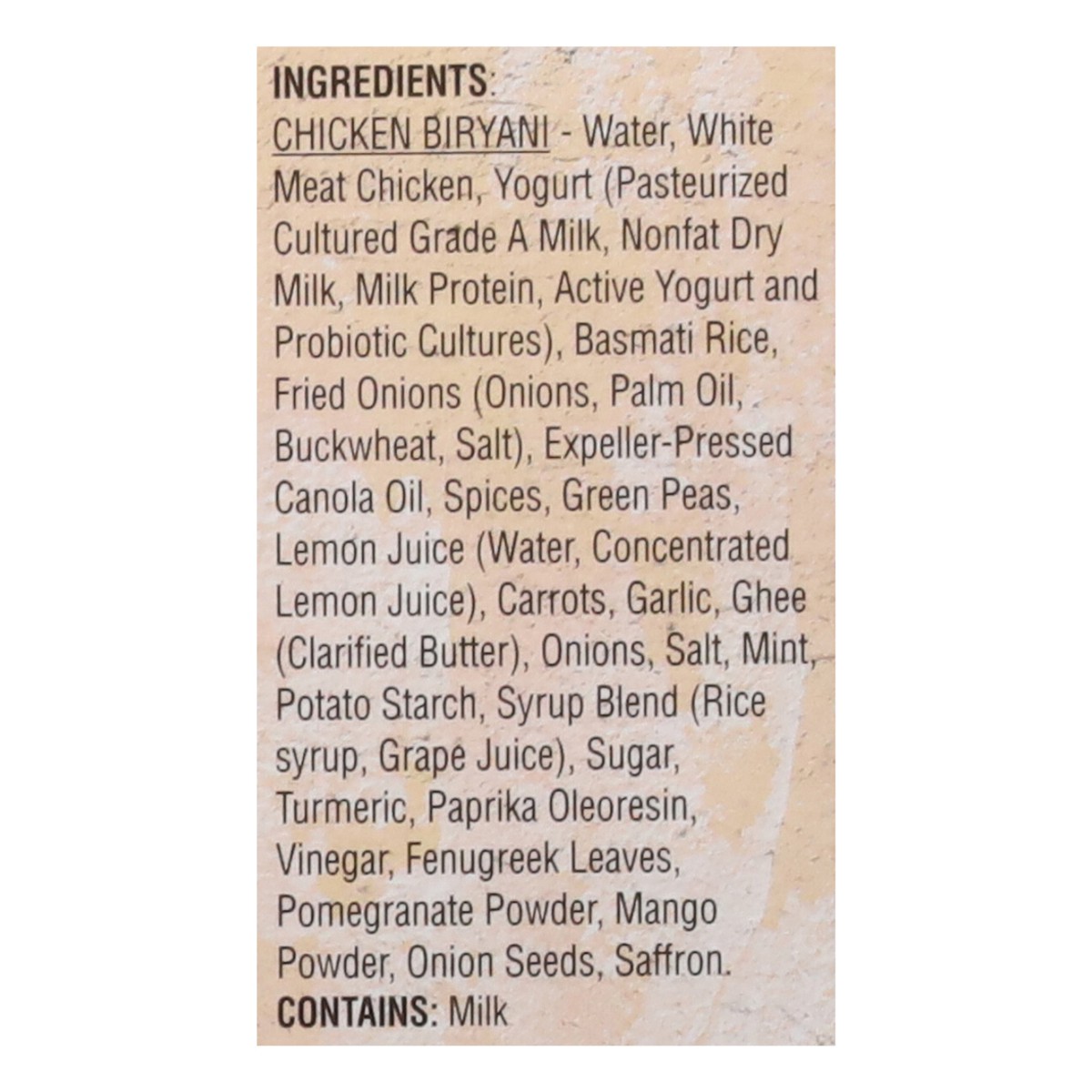 slide 12 of 13, Deep Indian Kitchen Chicken Biryani, 9 oz