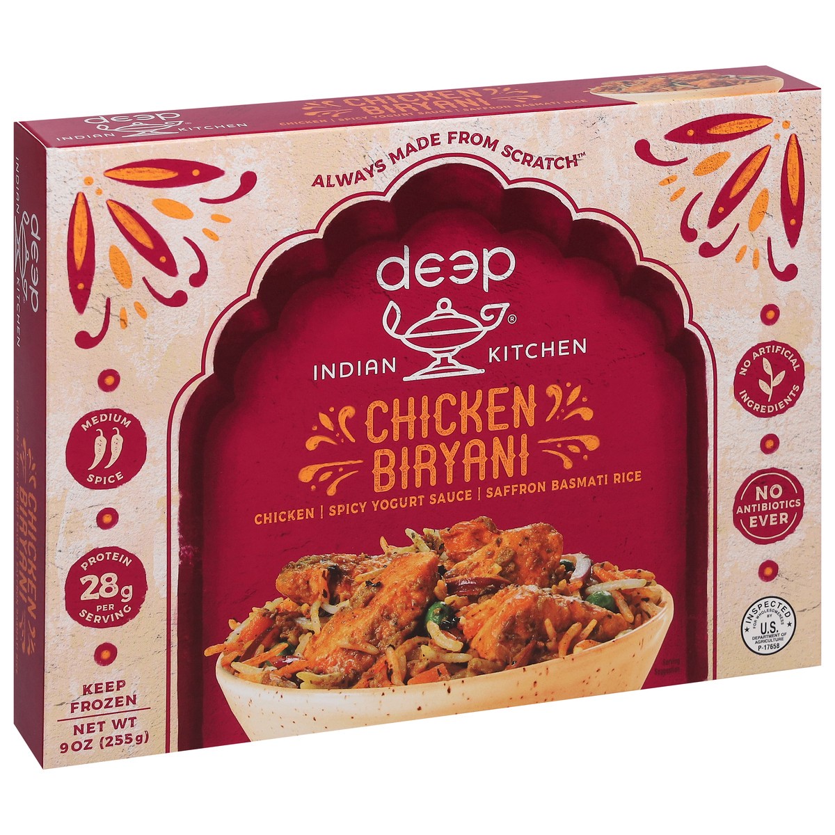 slide 11 of 13, Deep Indian Kitchen Chicken Biryani, 9 oz