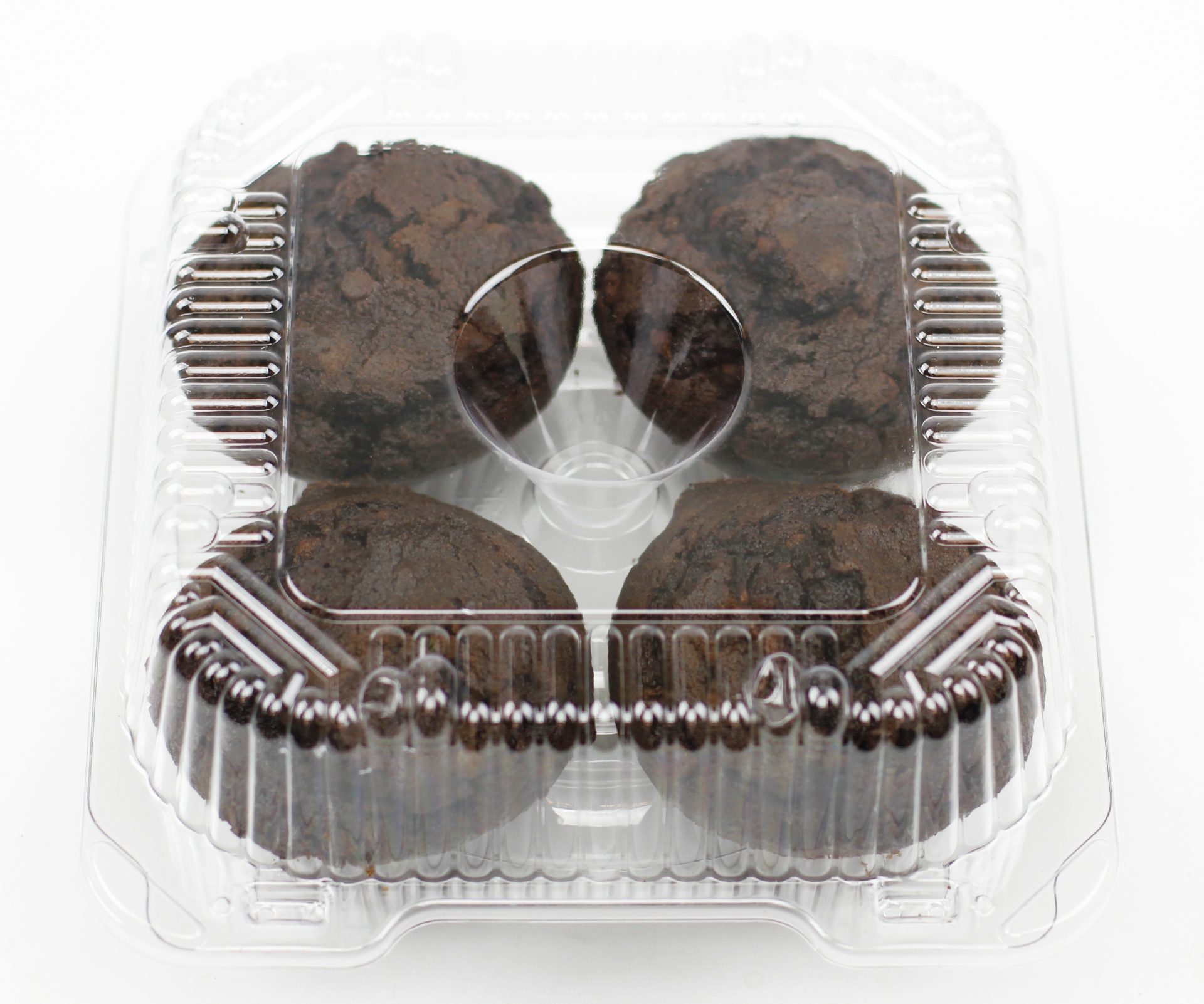 slide 1 of 1, Bakehouse Double Chocolate Muffins 4 Count, 16 oz