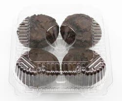 Bakehouse Double Chocolate Muffins 4 Count