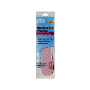 slide 1 of 1, CVS Pharmacy Advanced Comfort Disposable Inserts For Women, Up To Size 10, 1 pair