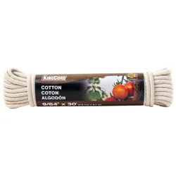 MIBRO KingCord 9/64" x 30' Diamond Braid Cotton Rope