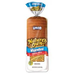 Nature's Own WhiteWheat Healthy White Bread, Sliced White Bread, 20 oz Loaf